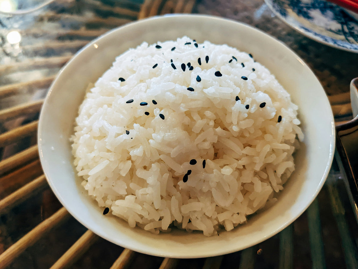 Bowl of white rice